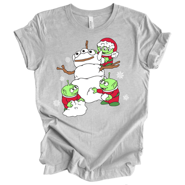 Alien Snowman tee